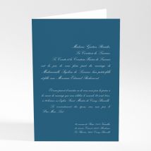 Faire-part de mariage Tradi rectangle couleur - Divers coloris - Format: A5 livret portrait - Conception sur-mesure avec expertise - Faire-Part