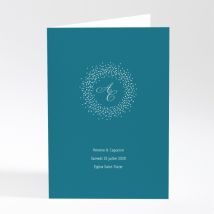 Livret de messe mariage Confettis - Divers coloris - Format: A5 livret portrait - Conception sur-mesure avec expertise - Faire-Part Élégant