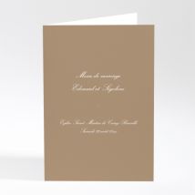 Livret de messe mariage Traditionnel couleur - Divers coloris - Format: A5 livret portrait - Conception sur-mesure avec expertise - Faire-Part