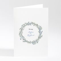 Livret de messe mariage Ronde fleurie - Divers coloris - Format: A5 livret portrait - Conception sur-mesure avec expertise - Faire-Part Élégant