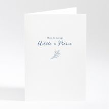 Livret de messe mariage Jolie fleur - Divers coloris - Format: A5 livret portrait - Conception sur-mesure avec expertise - Faire-Part Élégant