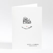 Livret de messe mariage Un mariage à Versailles - Divers coloris - Format: A5 livret portrait - Conception sur-mesure avec expertise - Faire-Part