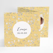 Faire-part de naissance Guirlande de liberty - Divers coloris - Format: Guirlande - Conception sur-mesure avec expertise - Faire-Part Élégant