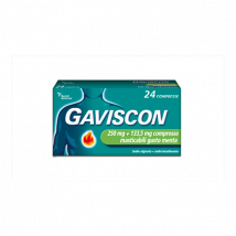 Gaviscon*24CPR MENT250+133,5MG