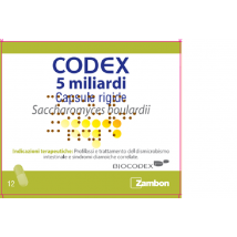 Codex 5 miliardi Saccharomyces boulardii 250 mg 12 Capsule