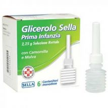 GLICEROLO SELLA 6CONT 2,25G prima infanzia