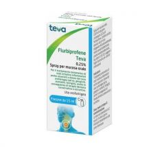Flurbiprofene Teva 0,25% Spray Mucosa Orale 15 ml