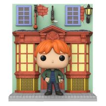 HARRY POTTER DIAGON ALLEY QUIDDITCH SUPPLIES STORE WITH RON / HARRY POTTER / FIGURINE FUNKO POP / EXCLUSIVE SPECIAL EDITION