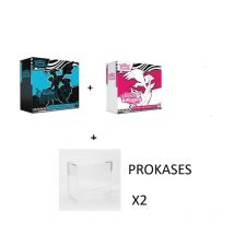 BUNDLE 2 ETB EV10.5 + 2 PROTECTIONS ACRYLIQUE PROKASES / CARTE POKEMON VF