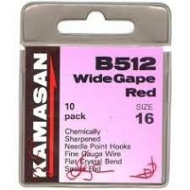 Kamasan B512 Barbed Spade Hooks - 16