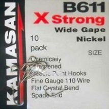 Kamasan B611 Barbed Spade Hooks - 22