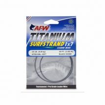 American Fishing Wire Titanium Surfstrand 1x7 Multi Strand Leader Wire - 10ft 50lb