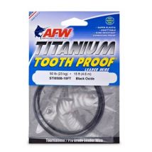 American Fishing Wire Titanium Tooth Proof Single Strand Leader Wire 15ft - 75lb