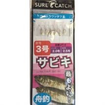 Sure Catch Ultrathin 6 Hook Sibiki Rig - sz 3 Green Dot