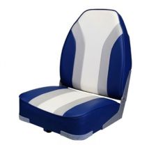 Waveline Highback Folding Seat Grey/Blue/White - Grey/Blue/White