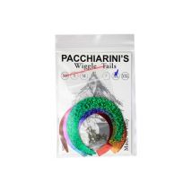 Fulling Mill Pacchiarinis Wiggle Tails - 6x Green/Red/Rainbow Medium