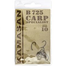 Kamasan B725 Carp Spec Hooks - Size 10 Barbless