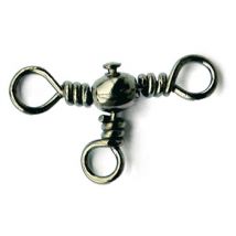 Mustad MA024-BN (77700) Three Way Cross Barrel Swivel - Size 1/0