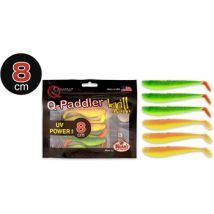 Quantum Q-Paddler UV Lures Power Pack - 8cm 3xHot Shad 3xDesert Sunset