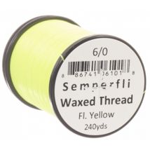 SemperFli Classic Waxed Thread 240yd - 6/0 Fluoro Yellow