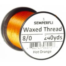 SemperFli Classic Waxed Thread 240yd - 8/0 Hot Orange