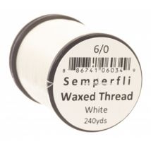 SemperFli Classic Waxed Thread 240yd - 6/0 White