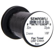 SemperFli SemperFlash Flat Mirror Tinsel Spool 1/69" - Black