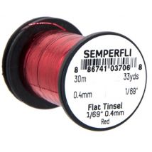 SemperFli SemperFlash Flat Mirror Tinsel Spool 1/69" - Red