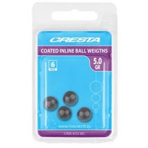 Cresta Coated Inline Ball Weights - 1g 6pcs