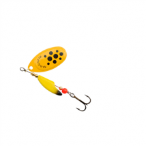 Manyfik Mobby F Lures 3g - Yellow/Black dot