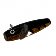 Erne Minnows Handmade Minnow Approx 1.5'' 4g - Black/Orange