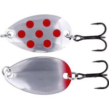 Fidusen Spinner Lure 3.2cm 2.8g - Silver/Red Dots