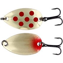 Fidusen Spinner Lure 3.2cm 2.8g - Gold/Red Dots