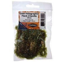 SemperFli Gold Holographic Fleck 15mm Large - Olive