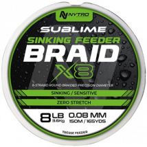 Nytro Sublime X8 Sinking Feeder Braid - 0.08mm