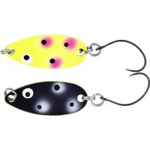 Fidusen Slim Spinner Lure 3.3cm 3g - Black/Yellow Clown