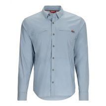 Simms BugStopper Shirt Plaid Steel Blue - L