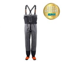 Grundens Men's Vector Zip Stocking Foot Waders Anchor - LG (9-11)