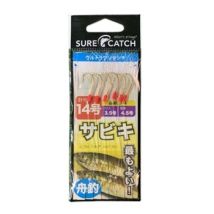 Sure Catch Ultrathin 6 Hook Sibiki Rig Size 3 Red Dots