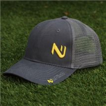 NuFish Grey Cap with Raised Yellow Logo