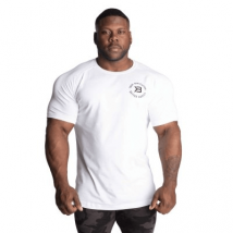 Better Bodies - Tee-Shirts Hommes Gym tapered tee - M - Blanc - Fitadium