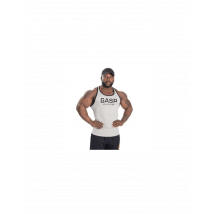 Ribbed T-back Grey Melange S - Herren Tank Tops