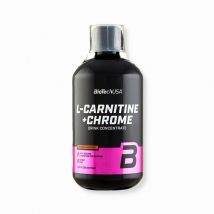 Biotech USA - L-carnitine+chrome 500ml - Liquide Goût Orange - Fitadium