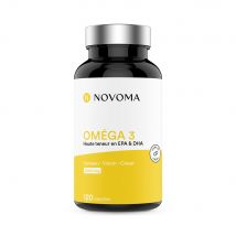 Novoma - Acides gras essentiels Oméga 3 Epax 120 Caps - Fitadium