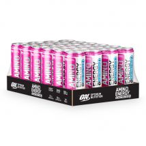 Optimum Nutrition - Pack Canettes Amino Energy + Electrolytes 24x250ml - Liquide Goût Lemonade - Fitadium