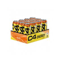 Embalagem De Bebida Energética C4 (12x500ml) Laranja - Bebidas Energéticas