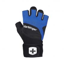 Harbinger - Gants de Musculation Training grip wrist wrap 2.0 - S - Bleu - Fitadium