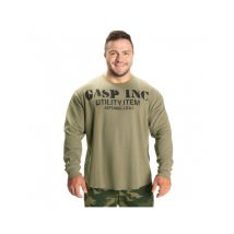 Thermische Sweater Groen Gewassen S - Heren Lange Mouw