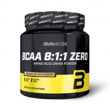 Biotech USA - Bcaa 8:1:1 Zero 250g - Poudre Goût Ice Tea Pêche - Fitadium