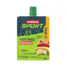 Andros Sport - Gels énergétiques Gourdes de fruits mixés vitaminées (90g) - Fitadium